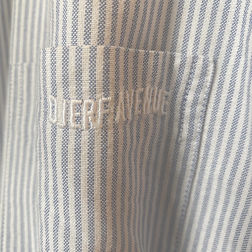 Djerf Avenue Breezy Shirt Blue Stripe